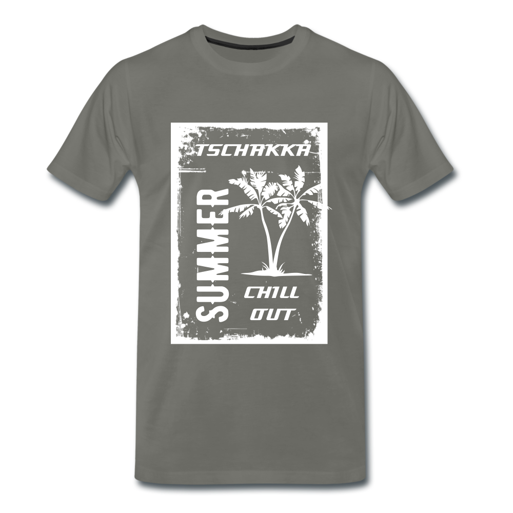 SUMMER CHILL OUT Männer T-Shirt - Asphalt