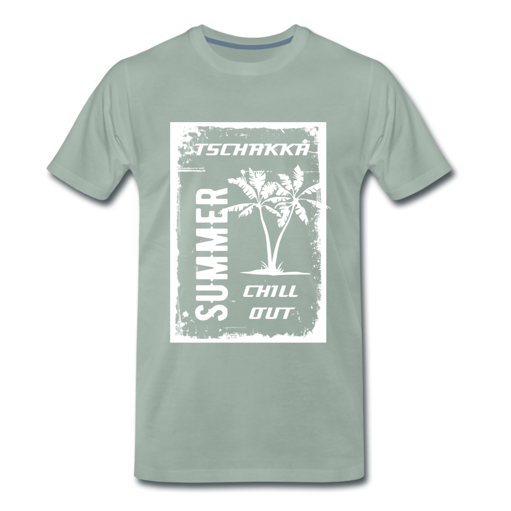 SUMMER CHILL OUT Männer T-Shirt - Graugrün