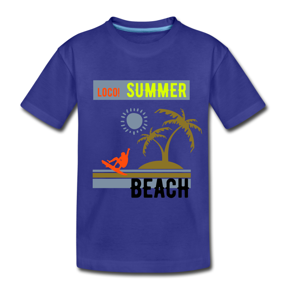 loco! SUMMER - Teenager Premium T-Shirt - Königsblau