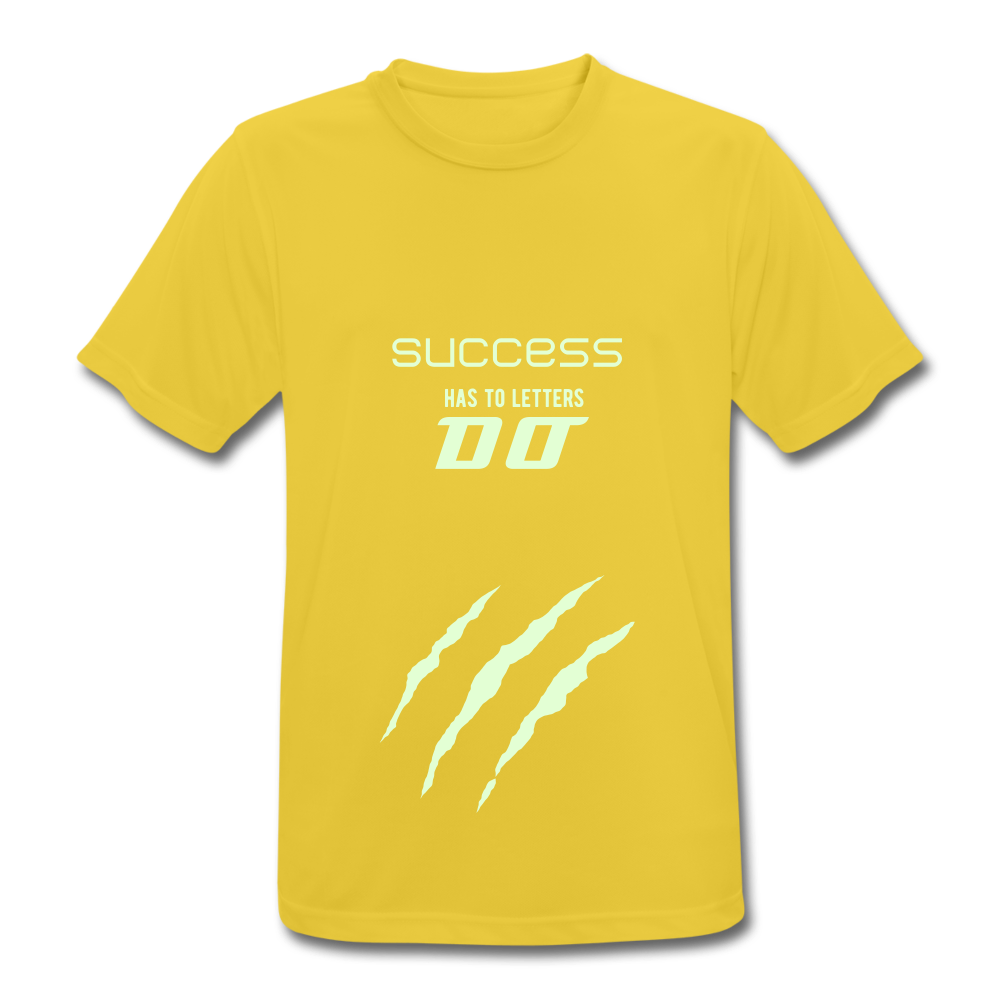Männer Sport-Shirt atmungsaktiv & reflektierend - Sonnengelb