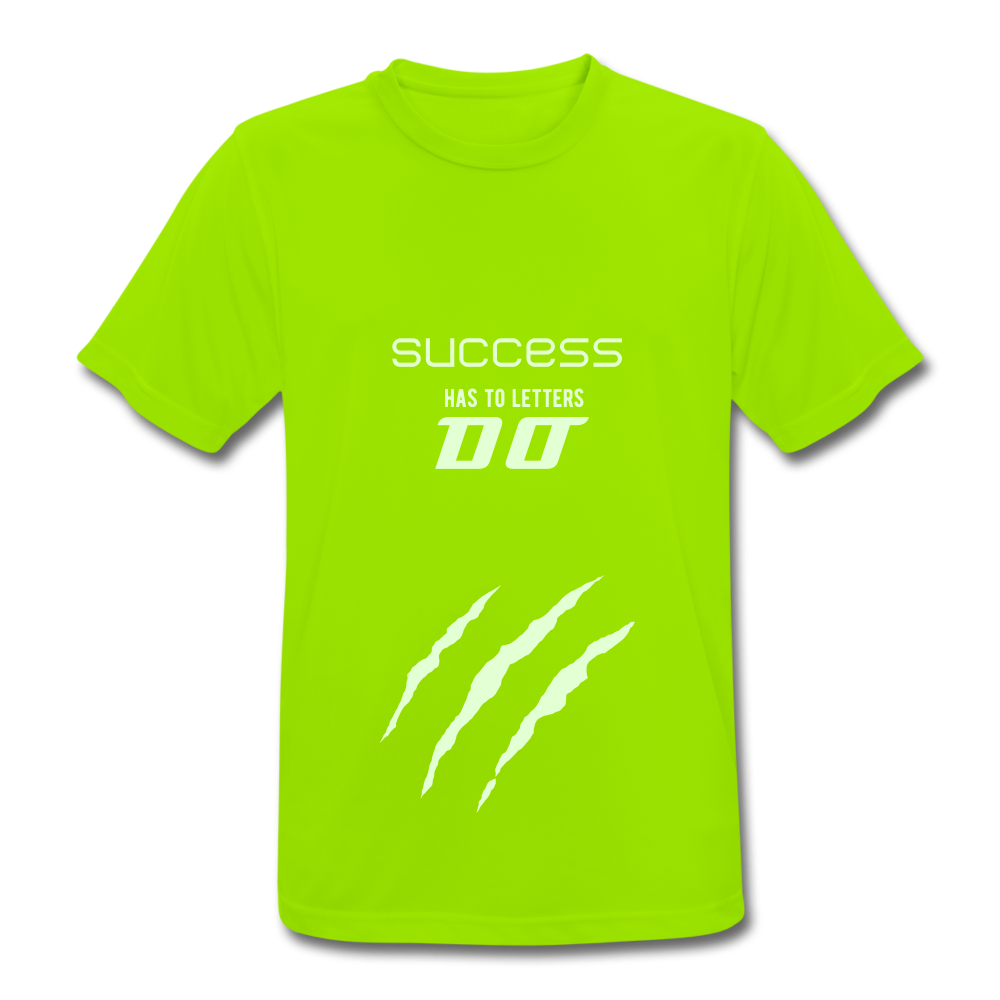 Männer Sport-Shirt atmungsaktiv & reflektierend - Neongrün