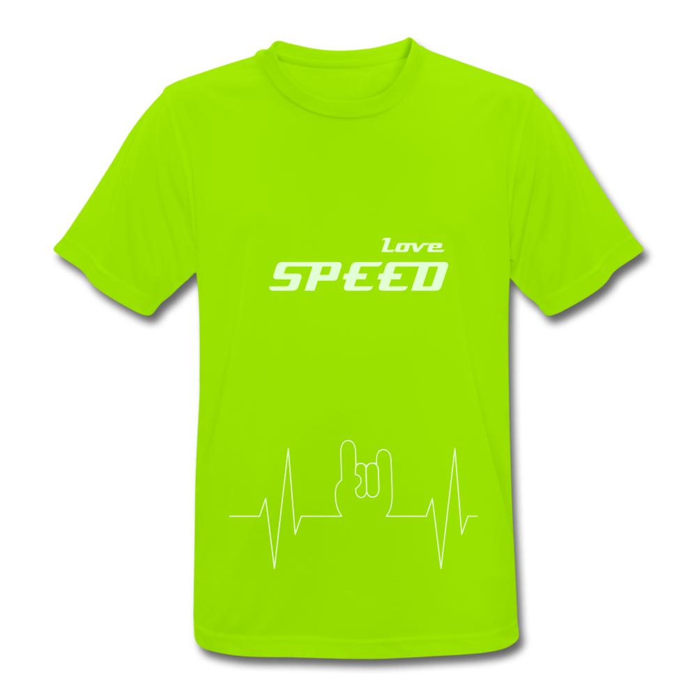 Männer Sport-Shirt atmungsaktiv & leuchtend - Neongrün
