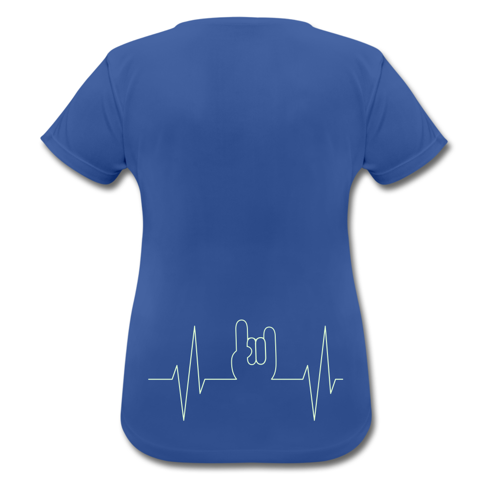 Frauen Sport-Shirt atmungsaktiv & leuchtend - Royalblau