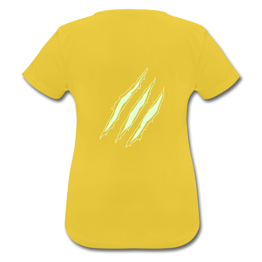 Frauen T-Shirt atmungsaktiv - Sonnengelb