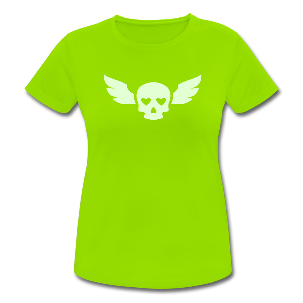 Frauen T-Shirt atmungsaktiv - Neongrün