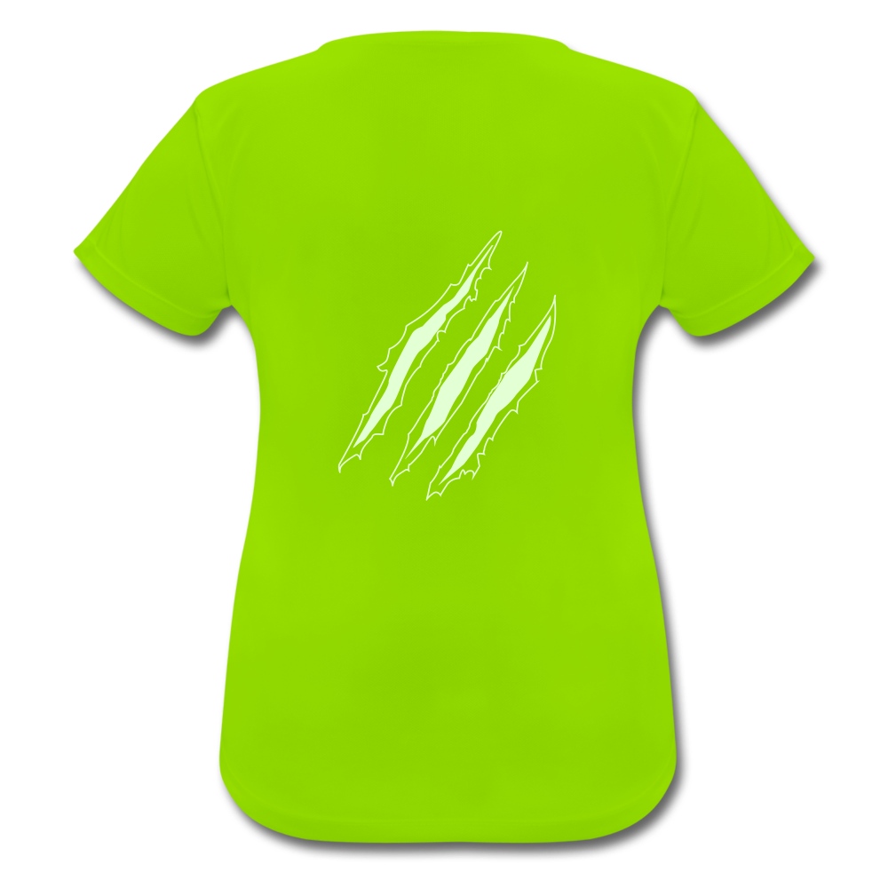 Frauen T-Shirt atmungsaktiv - Neongrün