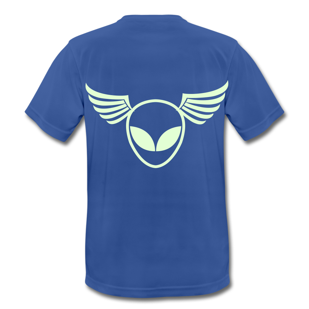 Männer Party-Shirt - "Stagediver" atmungsaktiv & leuchtend - Royalblau