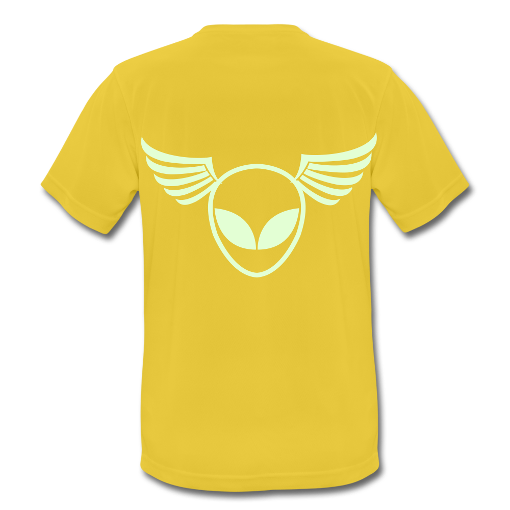 Männer Party-Shirt - "Stagediver" atmungsaktiv & leuchtend - Sonnengelb