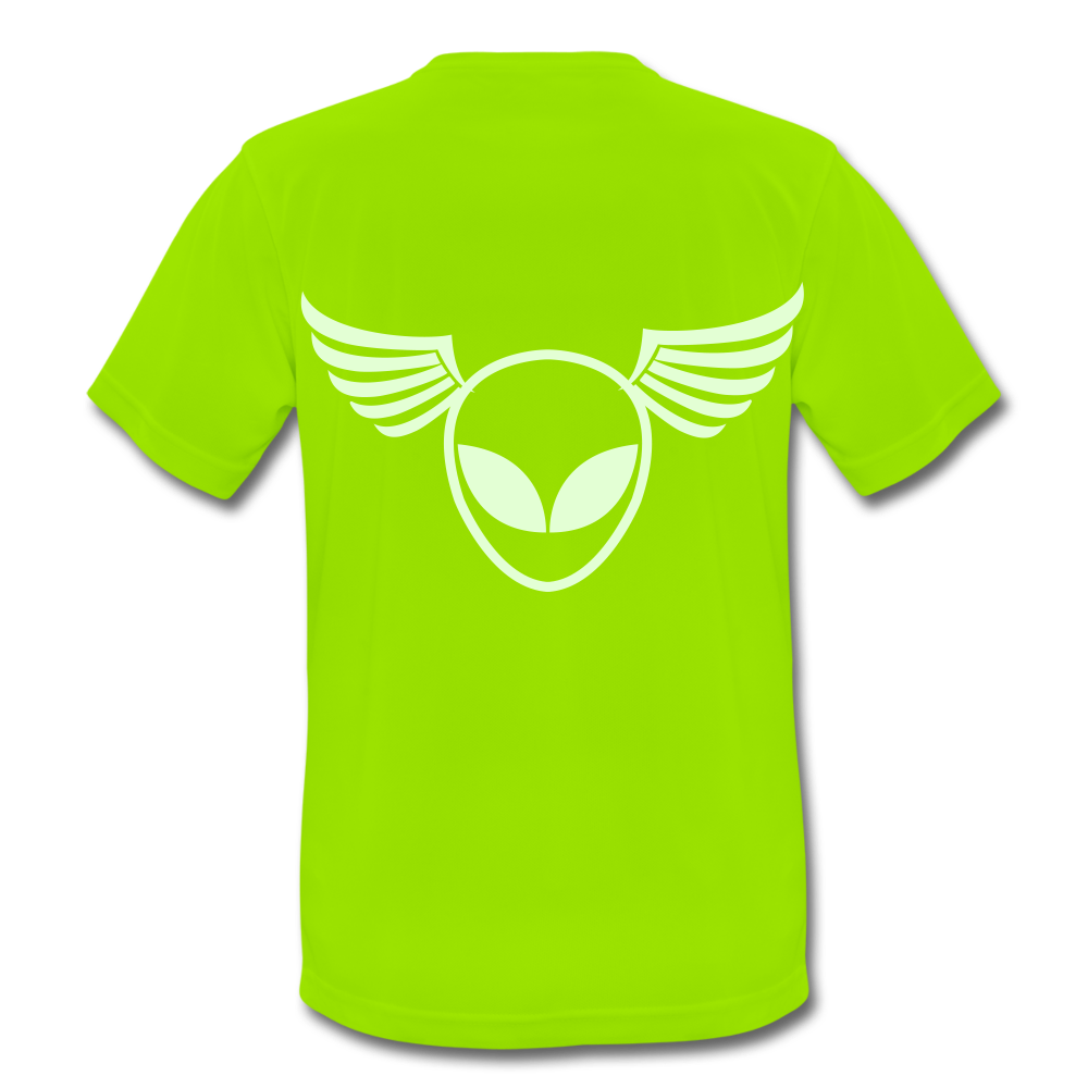 Männer Party-Shirt - "Stagediver" atmungsaktiv & leuchtend - Neongrün