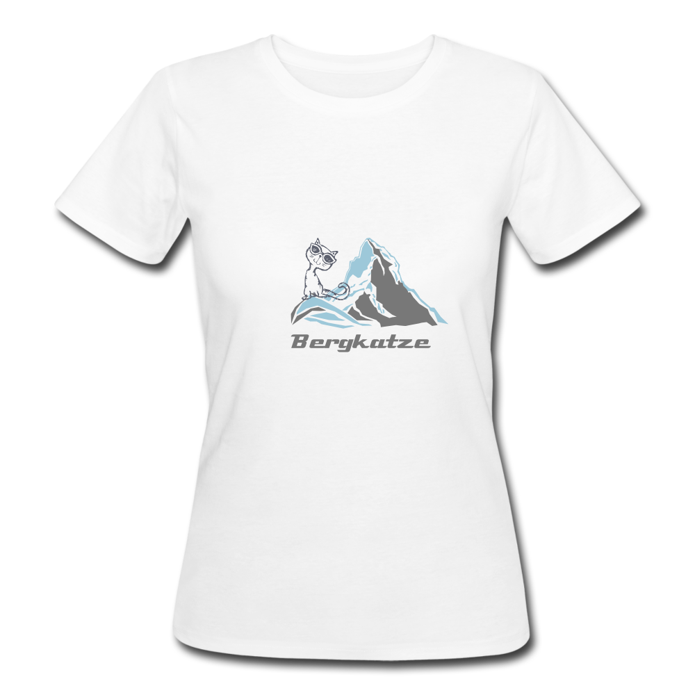 Bergkatze - Frauen Bio-T-Shirt - Weiß