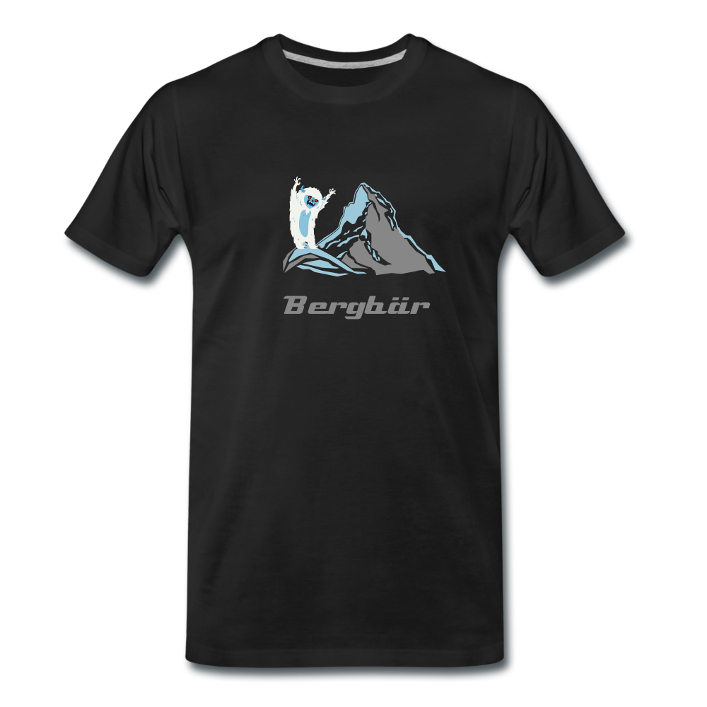 Bergbär - Männer Premium T-Shirt - Schwarz