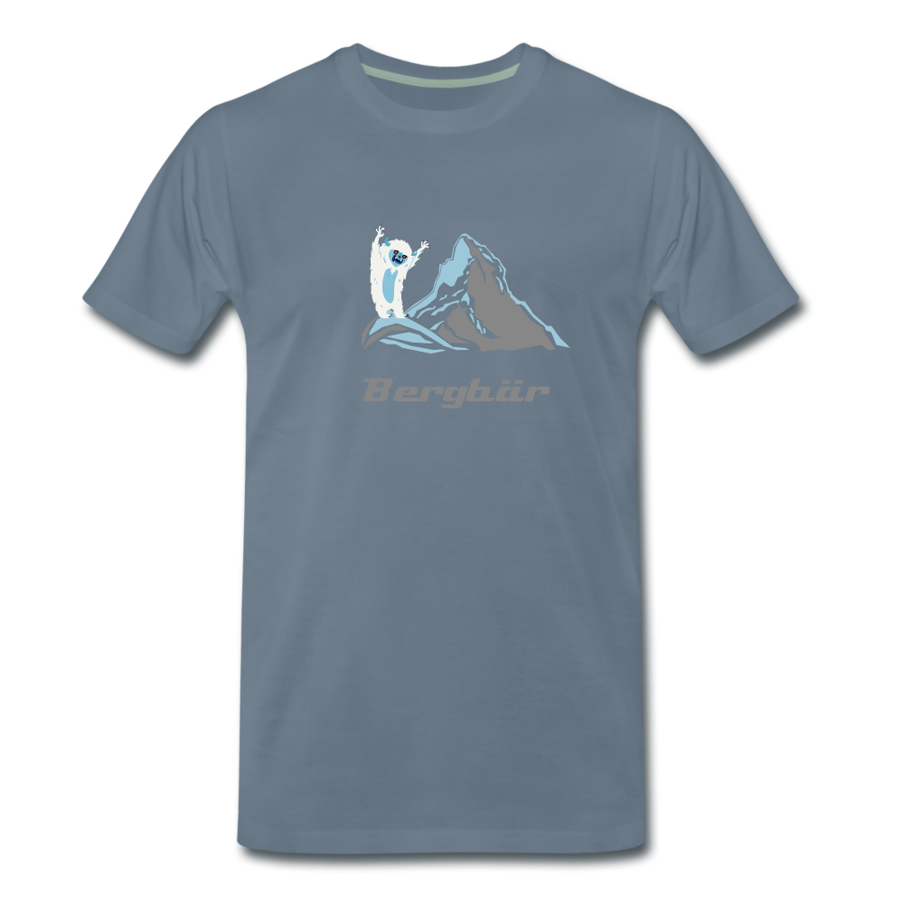 Bergbär - Männer Premium T-Shirt - Blaugrau