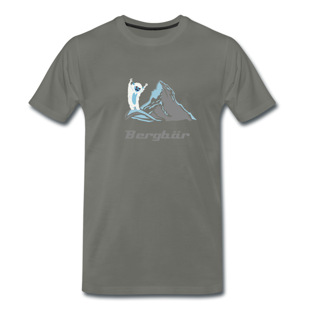 Bergbär - Männer Premium T-Shirt - Asphalt
