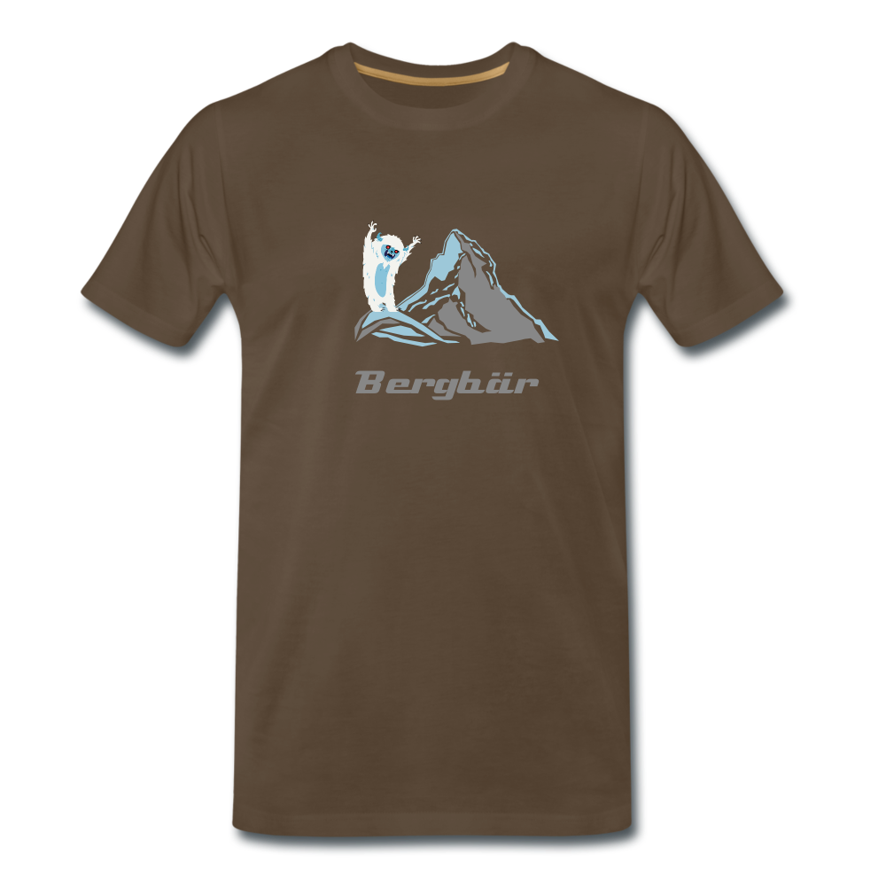 Bergbär - Männer Premium T-Shirt - Edelbraun