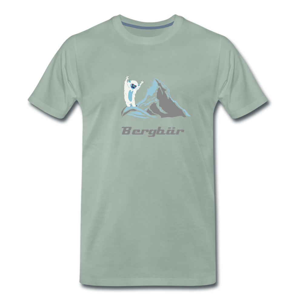 Bergbär - Männer Premium T-Shirt - Graugrün