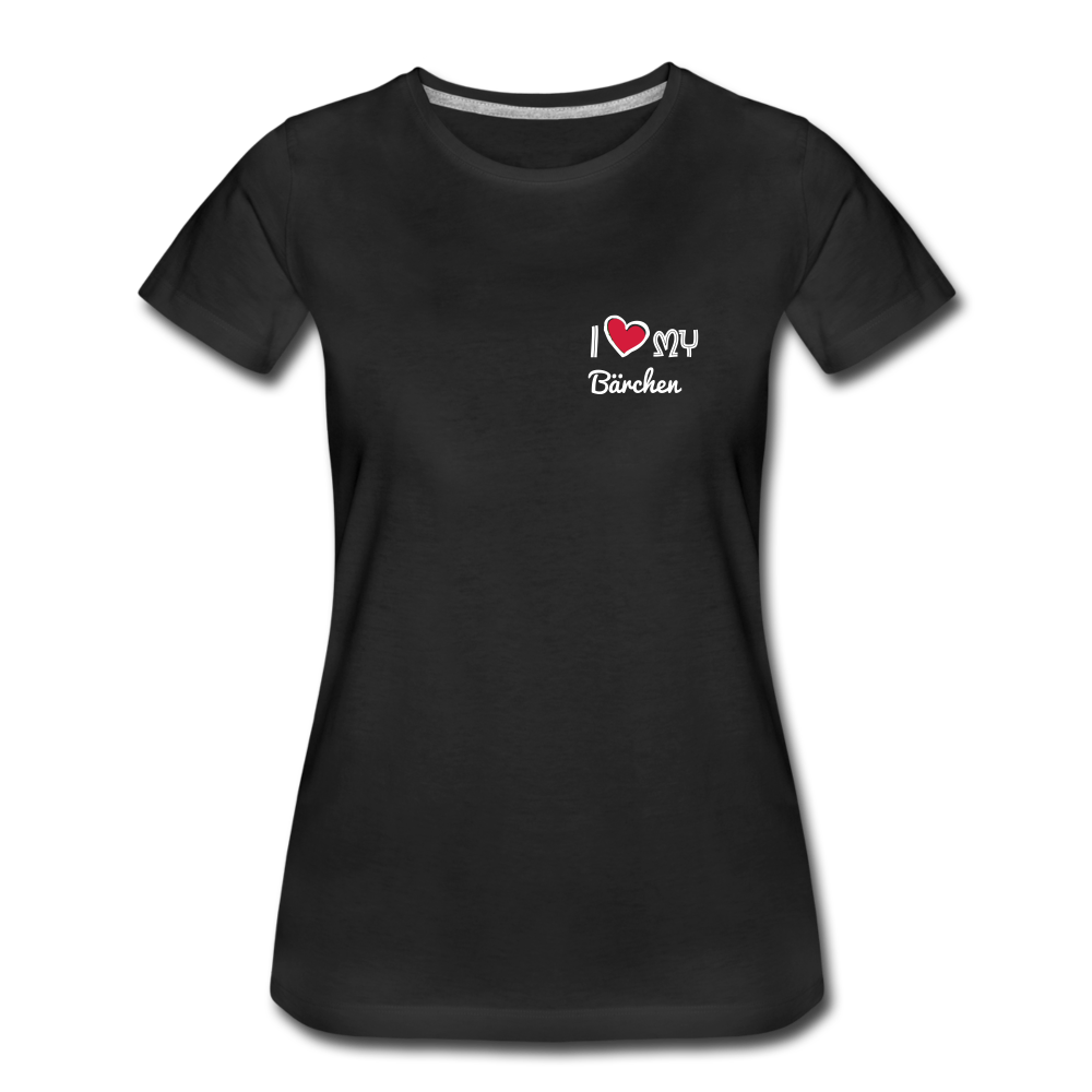 Frauen Premium T-Shirt - Partnerlook personalisierbar - Schwarz