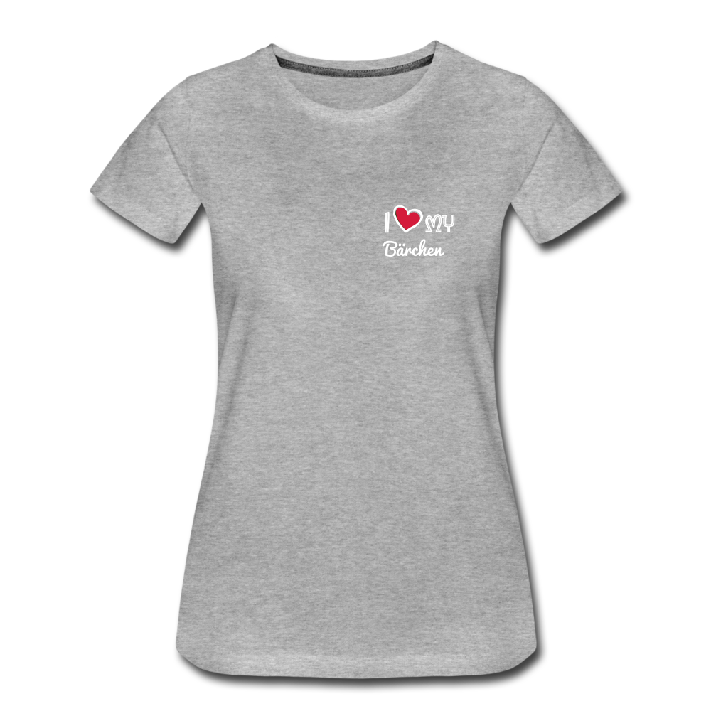 Frauen Premium T-Shirt - Partnerlook personalisierbar - Grau meliert