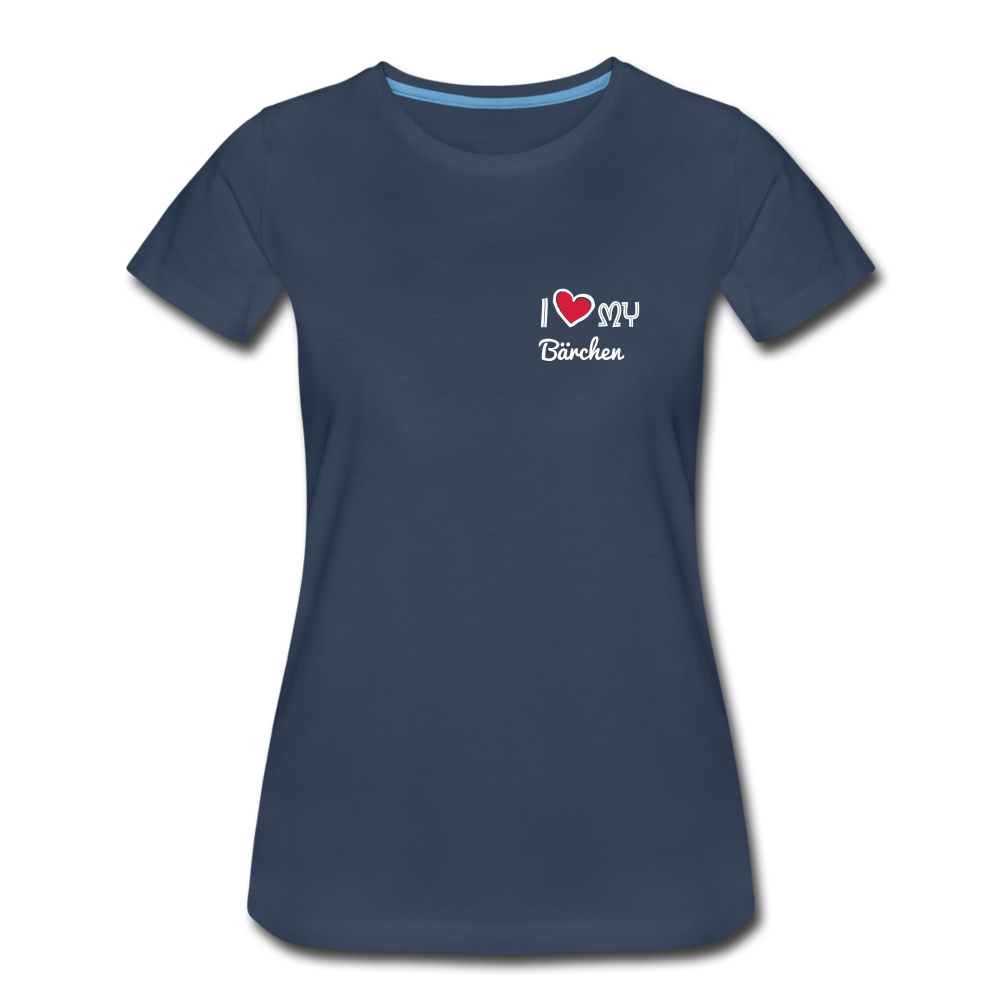 Frauen Premium T-Shirt - Partnerlook personalisierbar - Navy