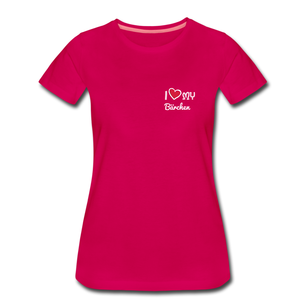 Frauen Premium T-Shirt - Partnerlook personalisierbar - dunkles Pink