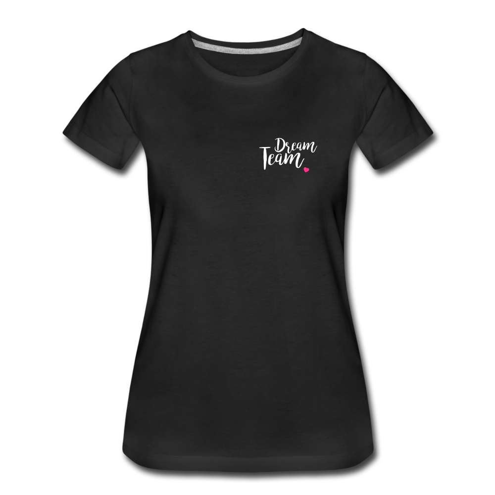 Frauen T-Shirt 💍 Partnerlook personalisierbar - Schwarz