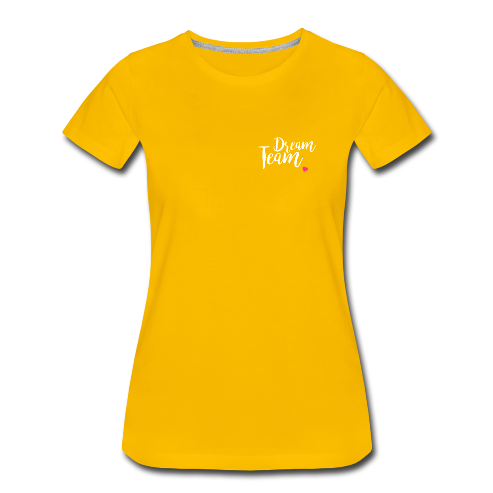 Frauen T-Shirt 💍 Partnerlook personalisierbar - Sonnengelb