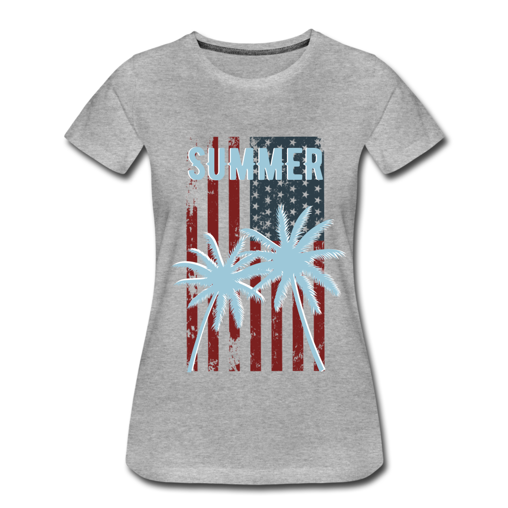 SUMMER Premium T-Shirt, women - Grau meliert