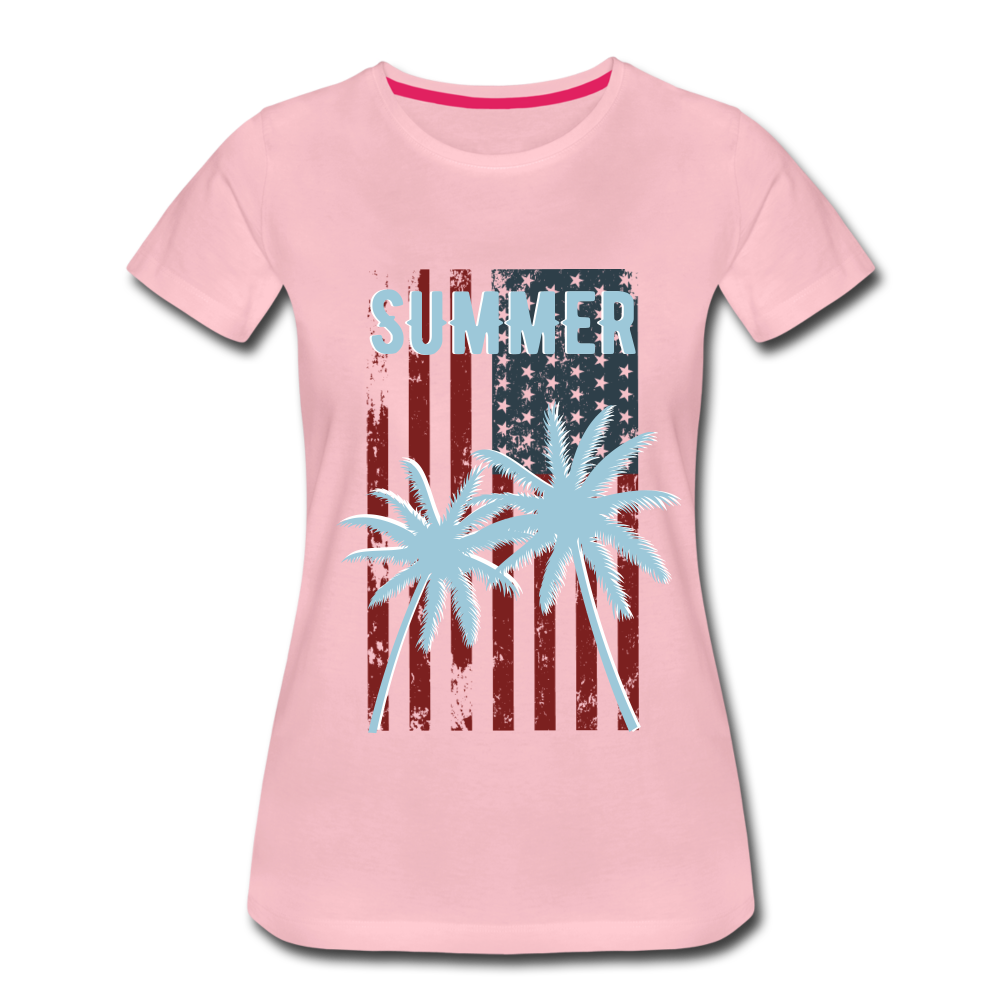 SUMMER Premium T-Shirt, women - Hellrosa