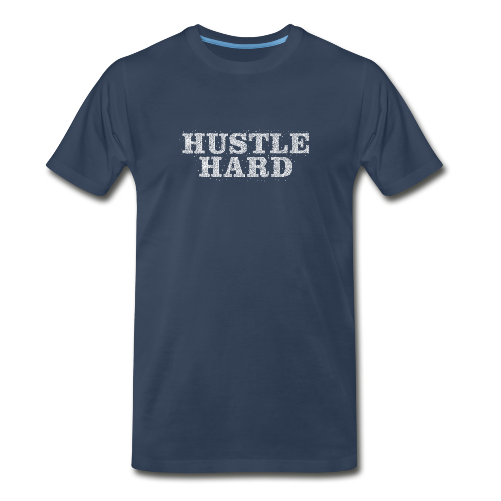 Hustle Hard - Premium Vegan T-Shirt men - Navy