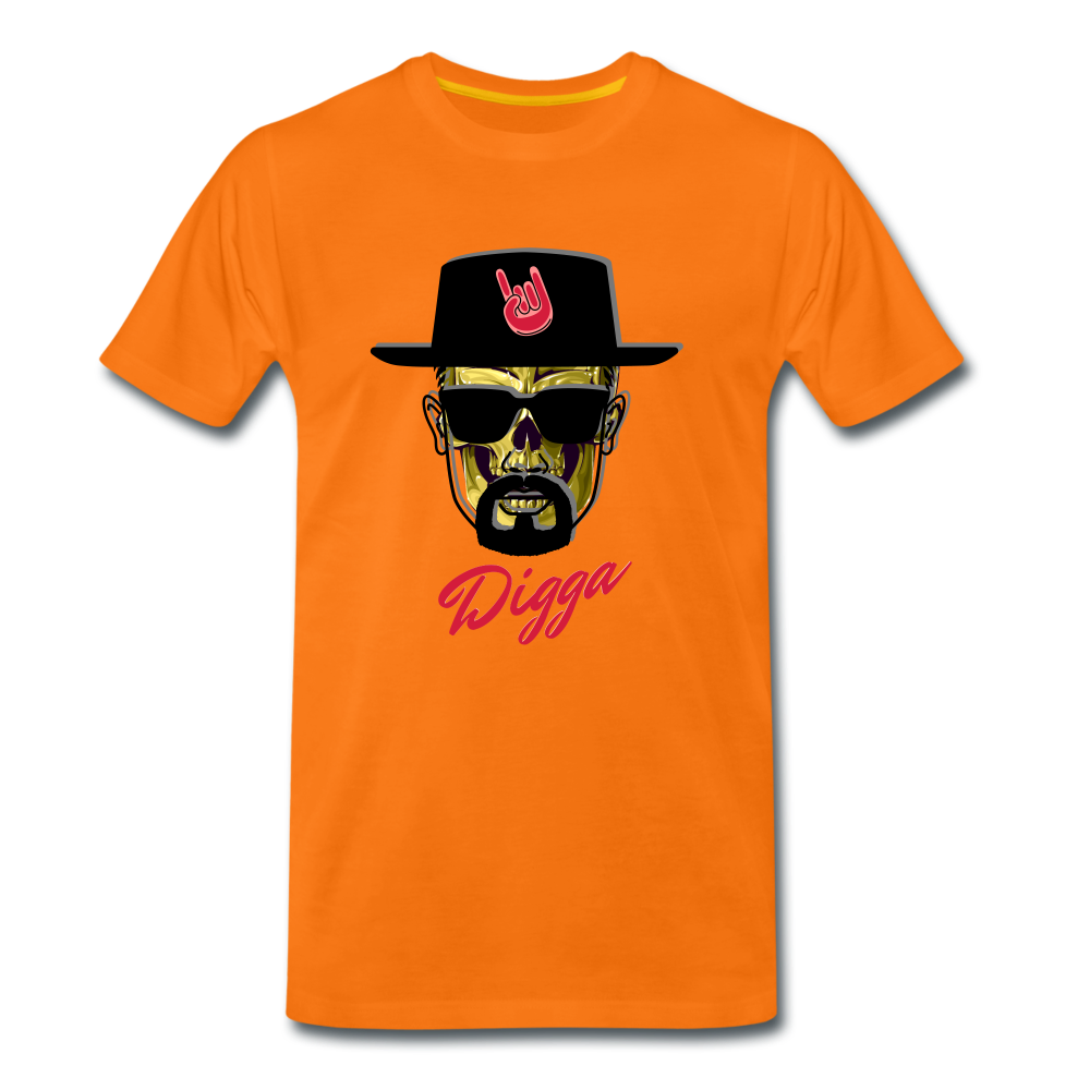 Cool Digga Scull T-Shirt men - Orange
