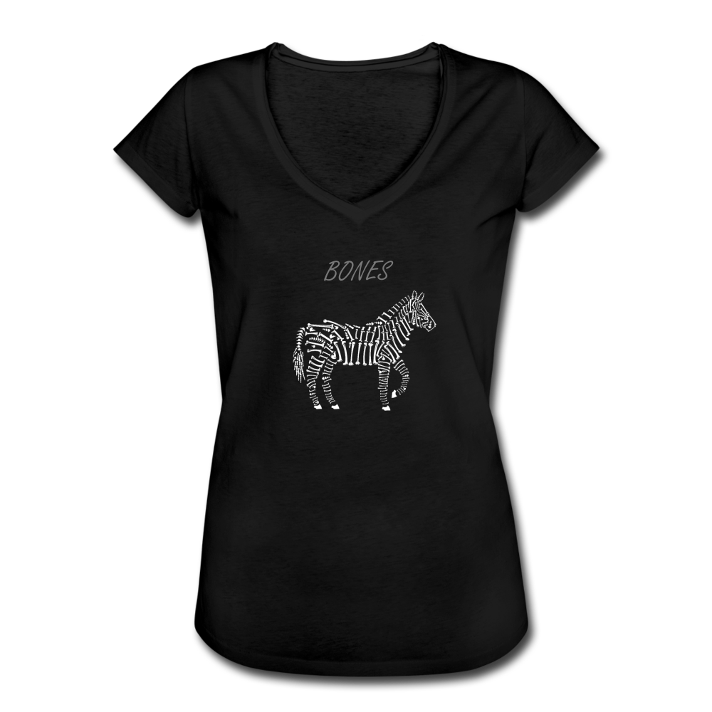 BONES - Zebra Vintage T-Shirt women - Schwarz
