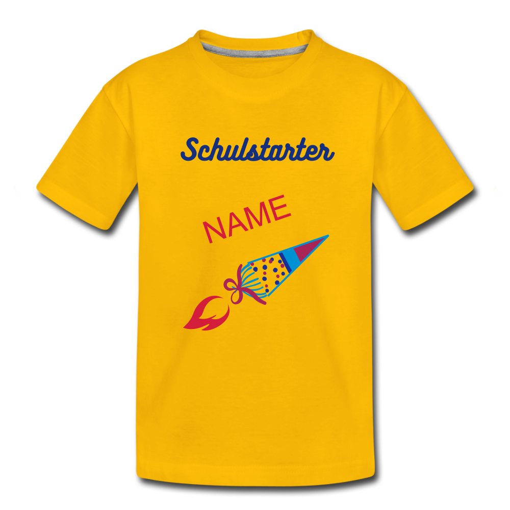 Schulkind Einschulung - T-Shirt - Sonnengelb
