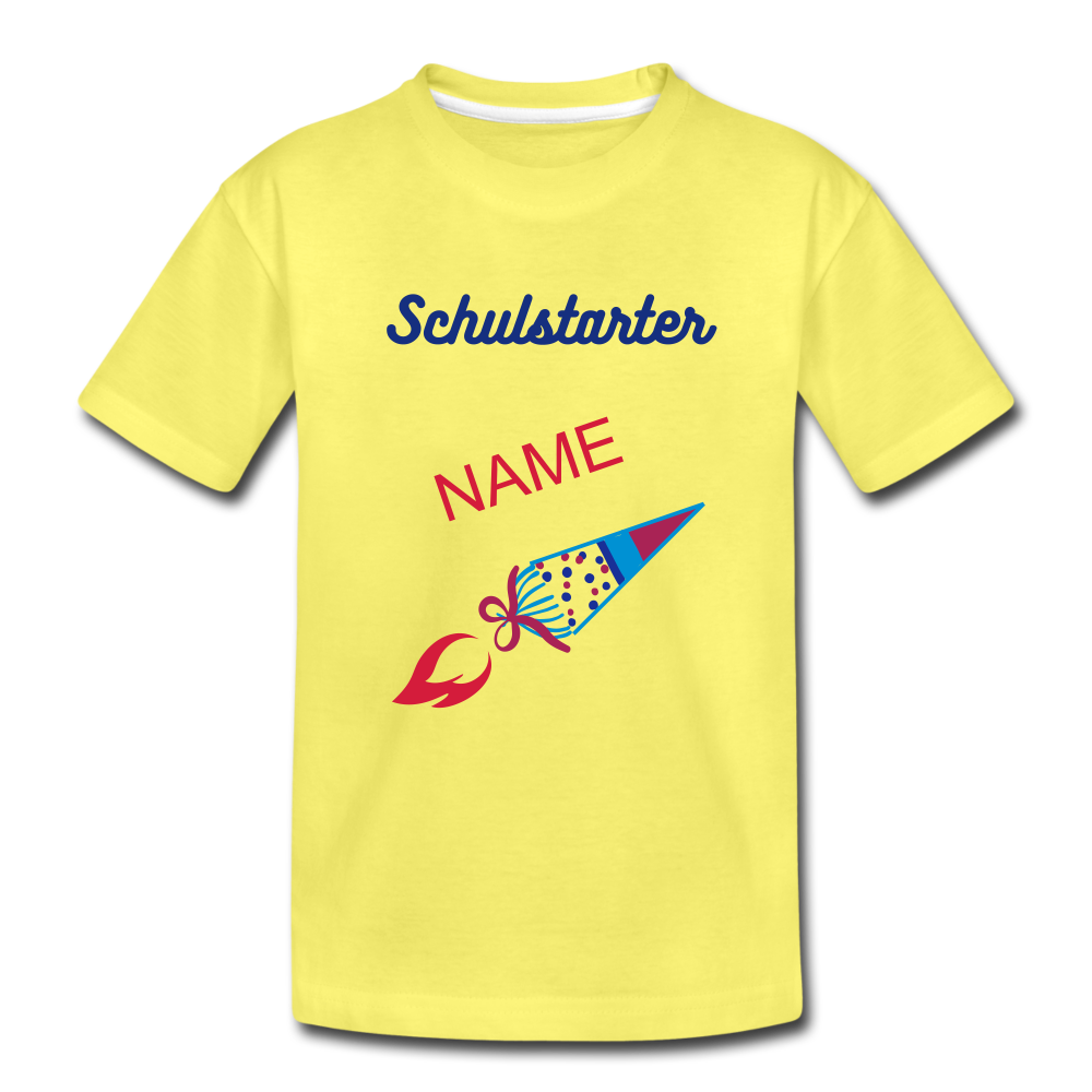 Schulkind Einschulung - T-Shirt - Gelb
