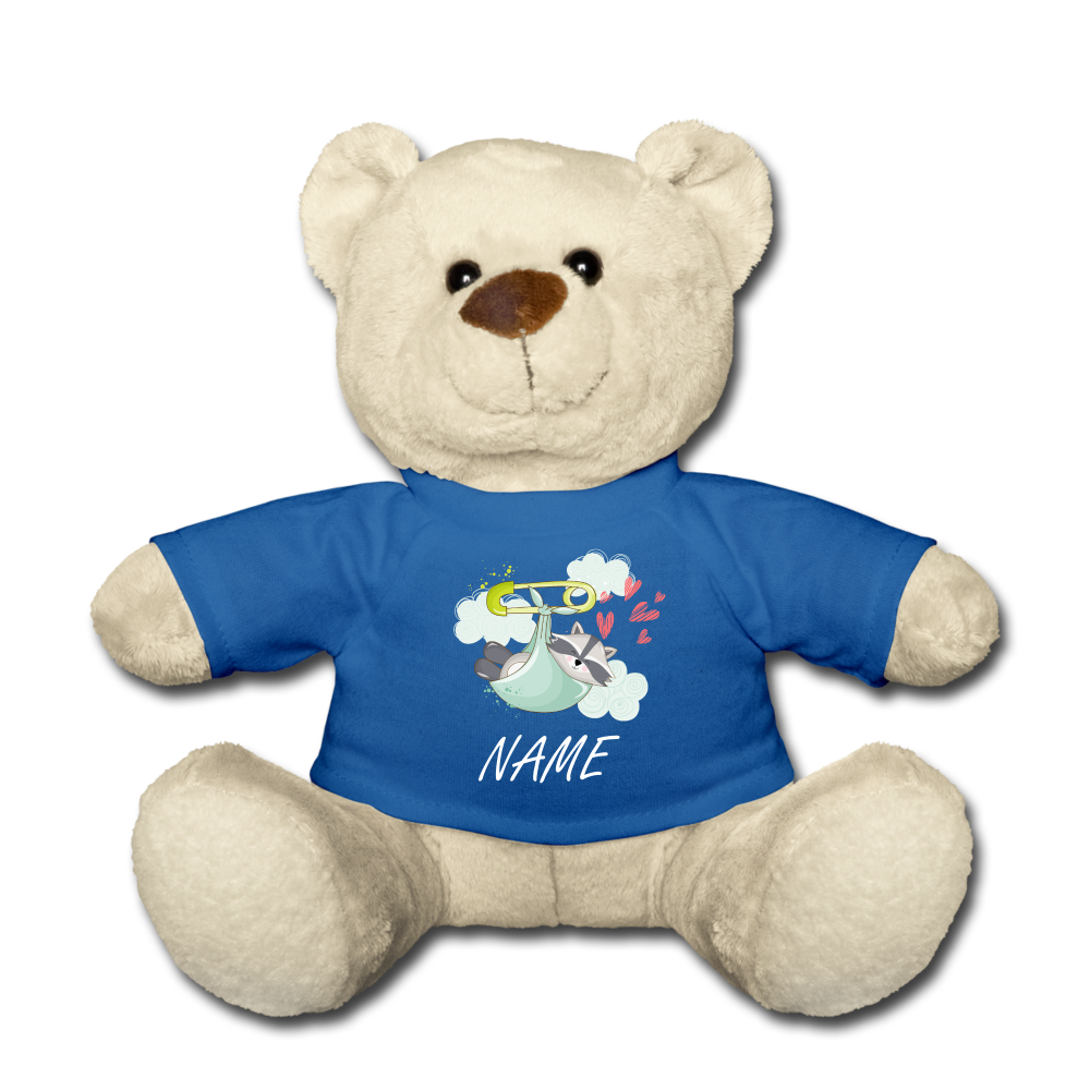 Teddybär- personalisierbar mit Name - Königsblau