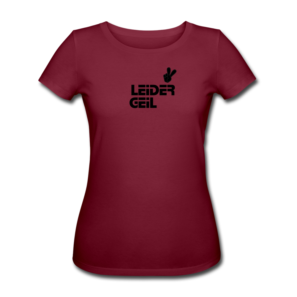Leder Geil - Frauen T-Shirt - Burgunderrot