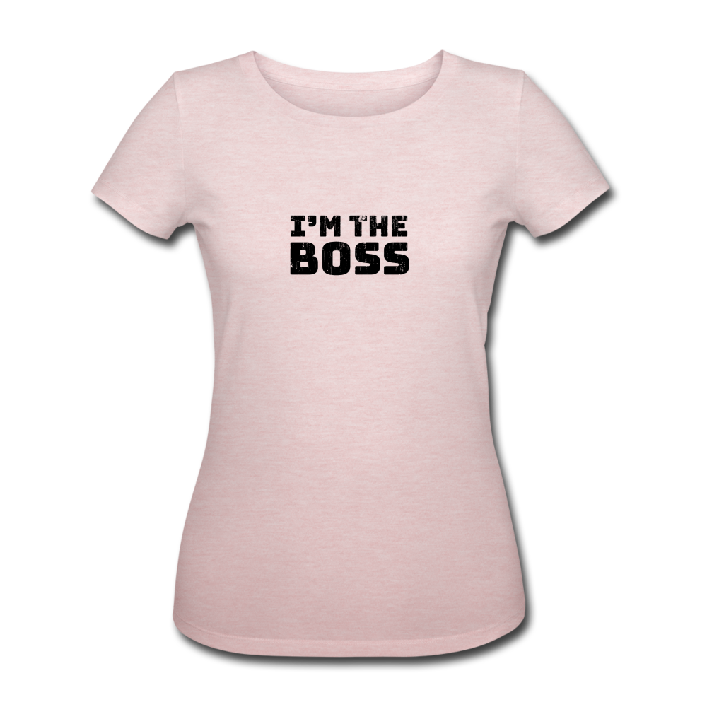 I´m the Boss-T-Shirt - Rosa-Creme meliert