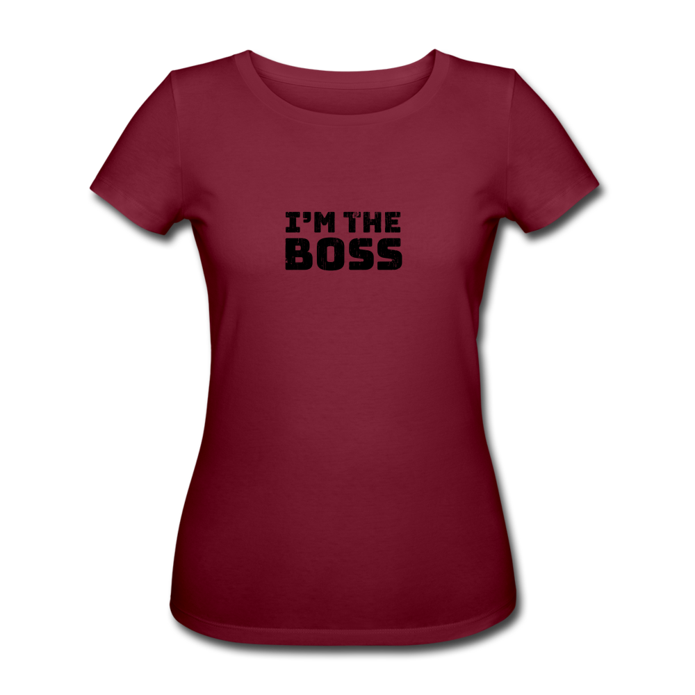 I´m the Boss-T-Shirt - Burgunderrot