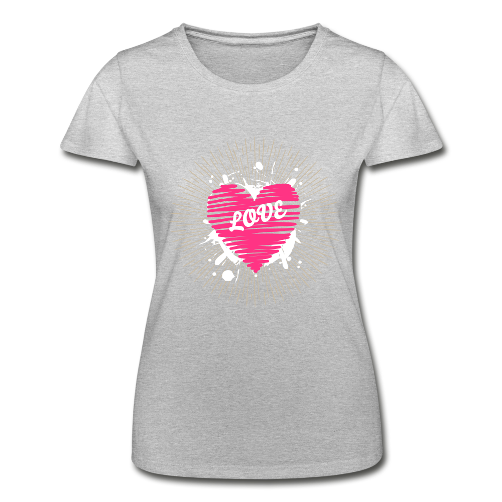 Love T-Shirt - Grau meliert