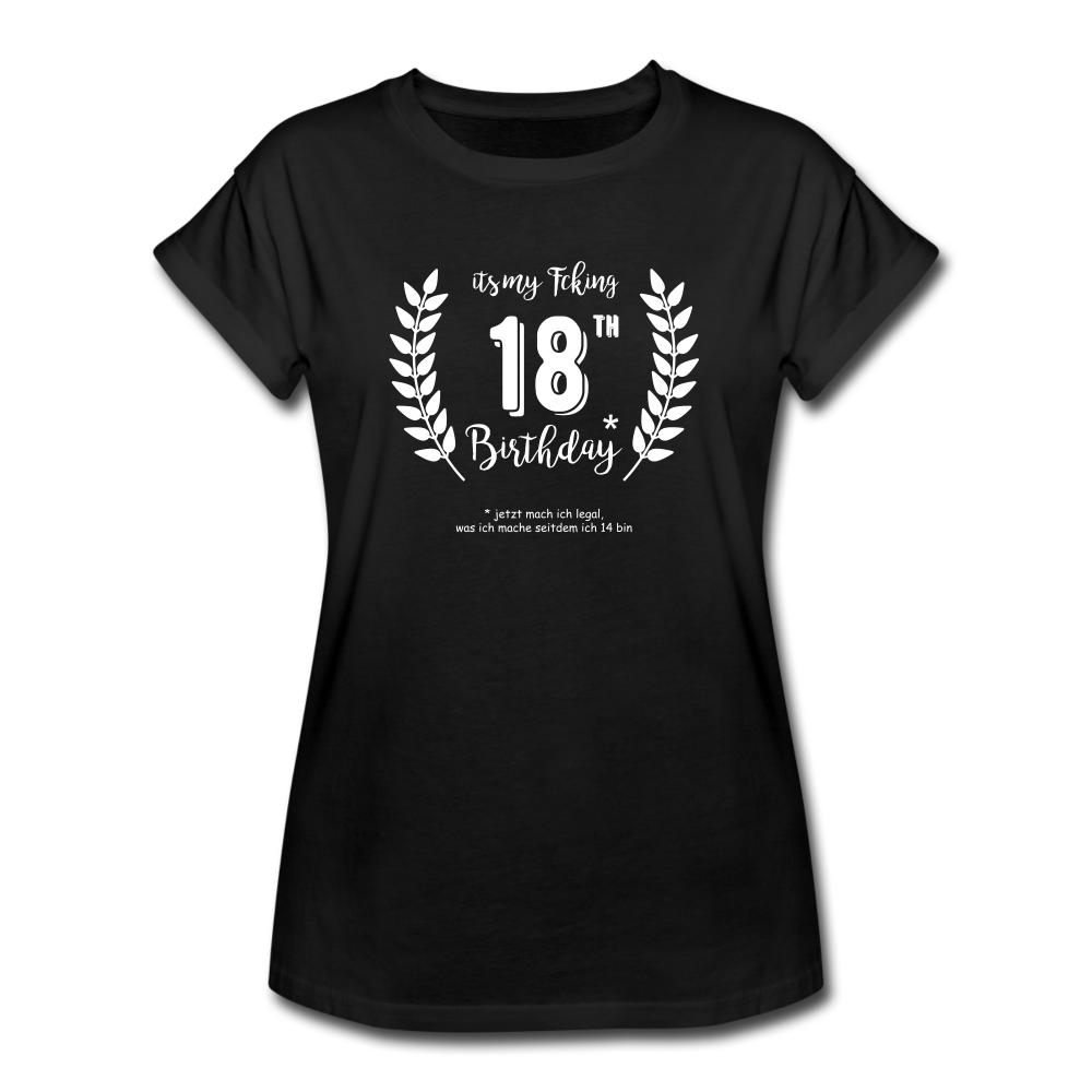 Geburtstags T-Shirt 18 Jahre - Schwarz