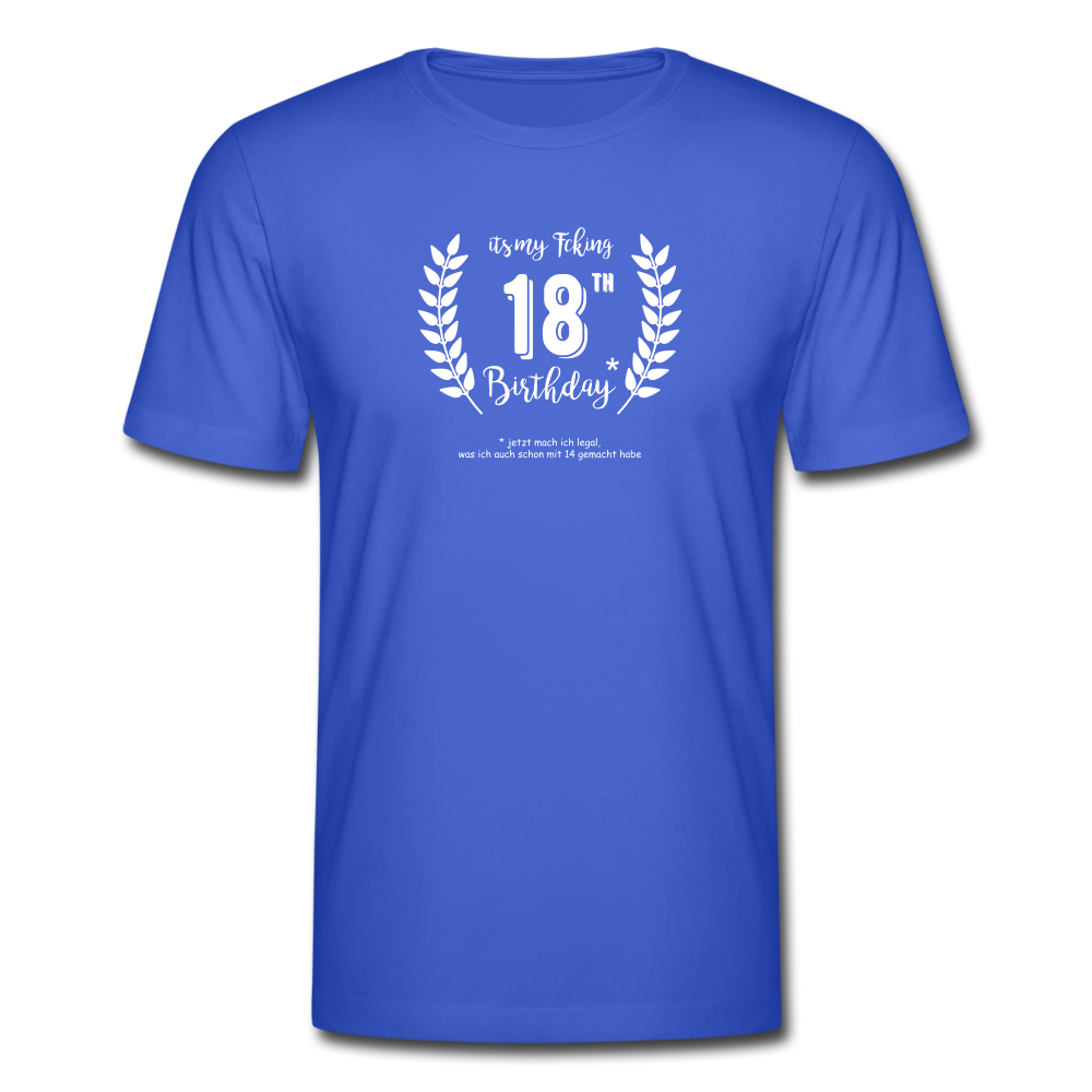 Männer T-Shirt Geburtstag 18 Jahre - Royalblau
