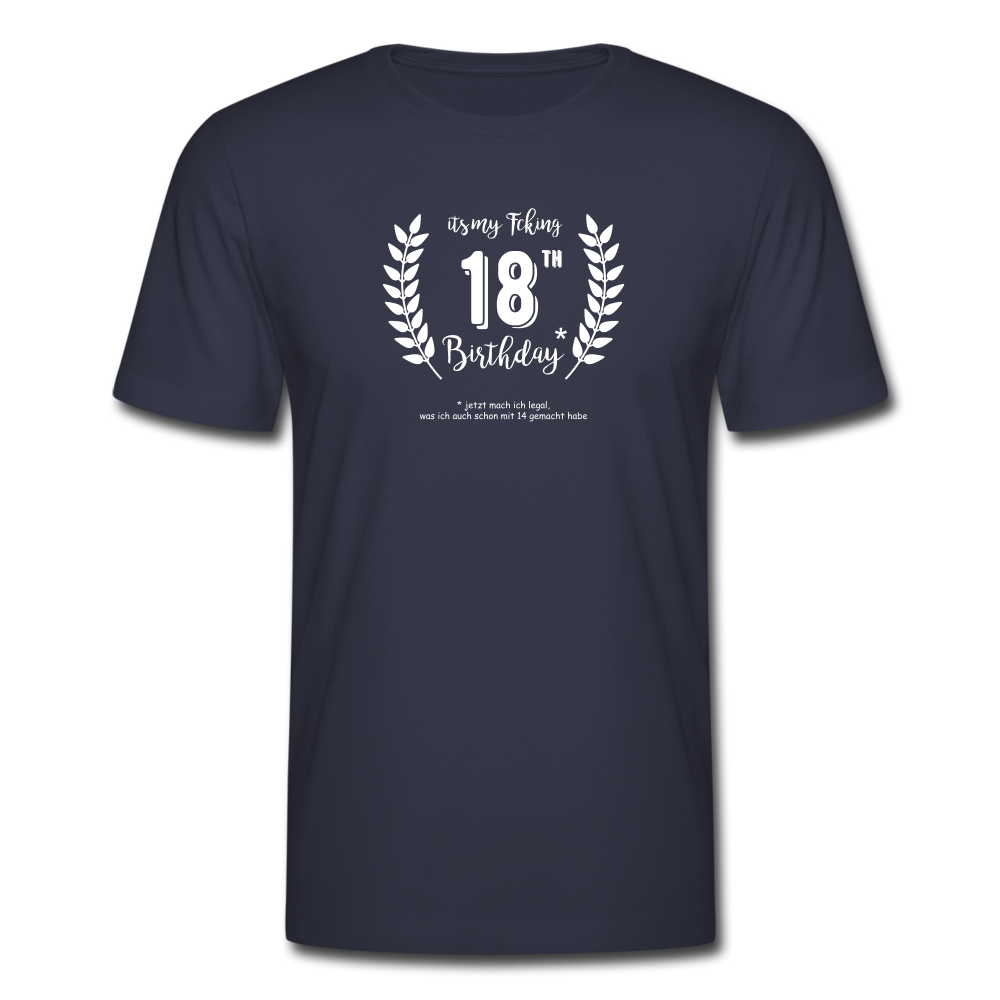 Männer T-Shirt Geburtstag 18 Jahre - Navy
