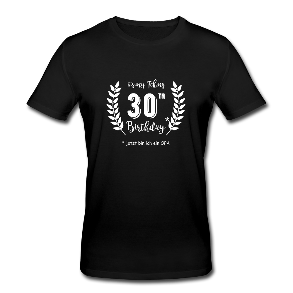 Männer T-Shirt 30. Geburtstag - Schwarz