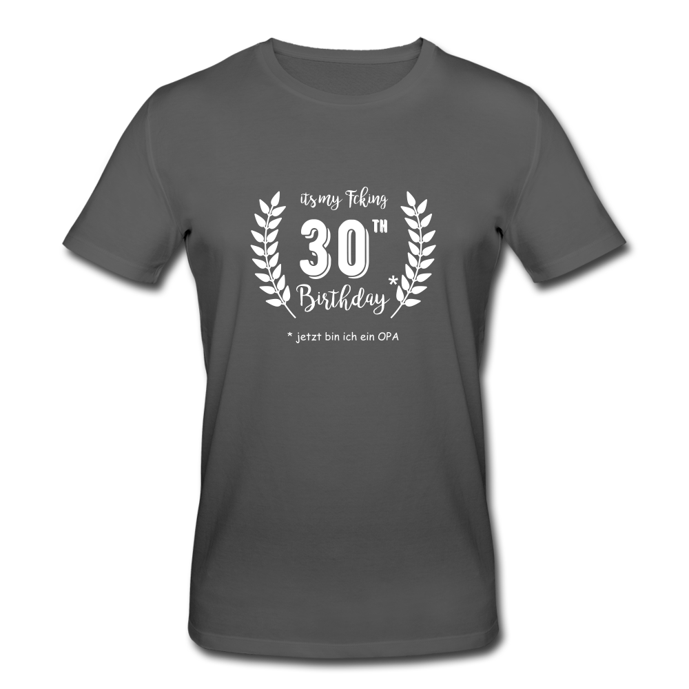 Männer T-Shirt 30. Geburtstag - Anthrazit