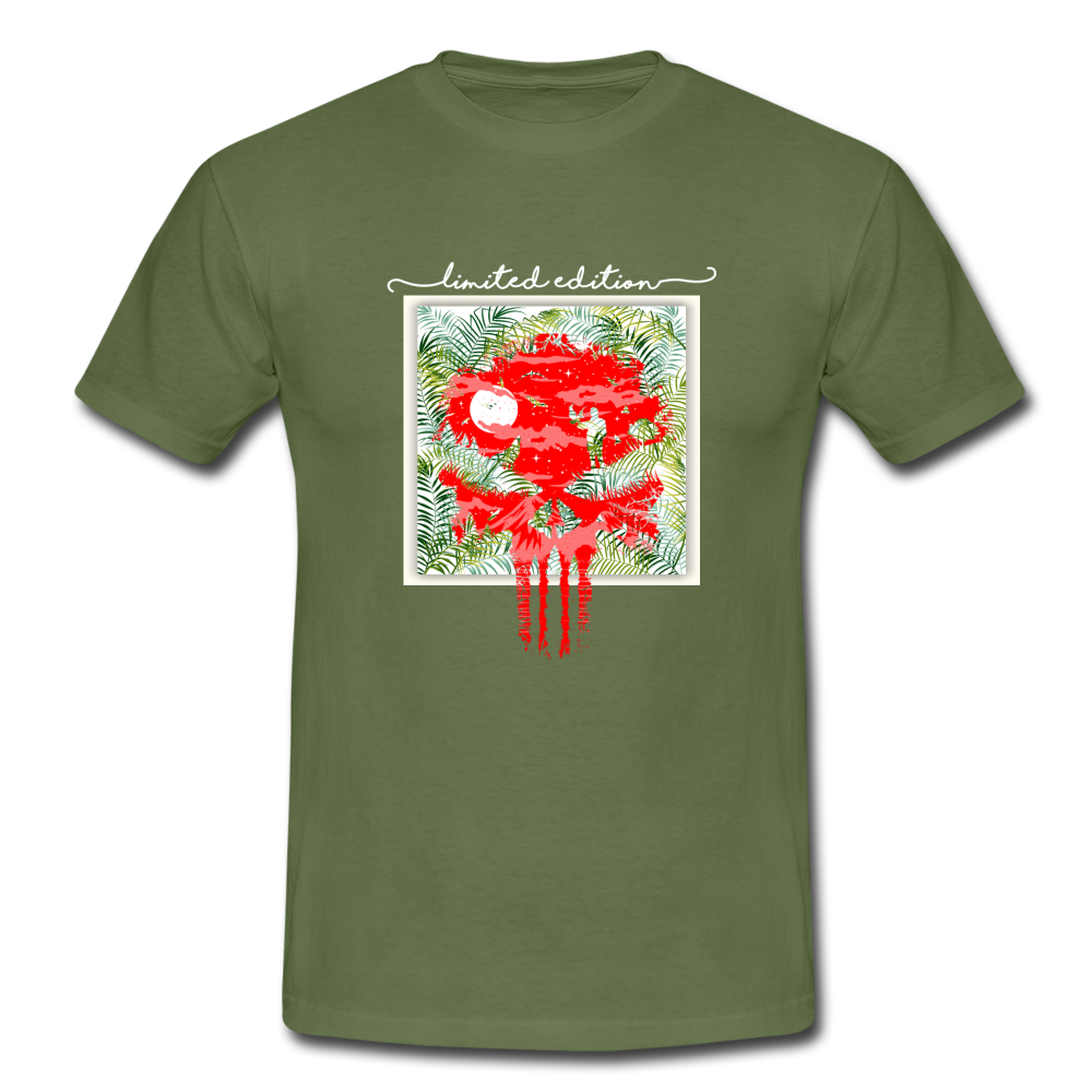 T-Shirt Scull - limited ED - Militärgrün
