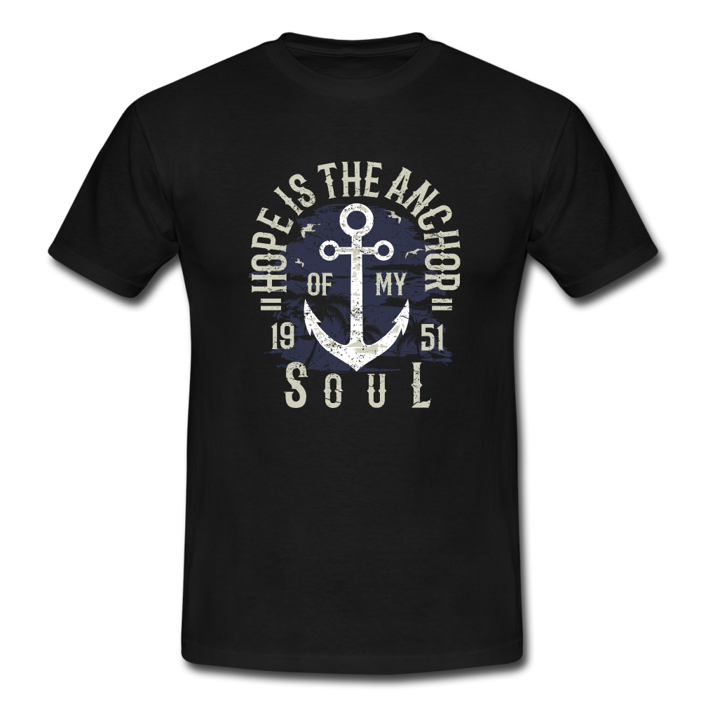 T-Shirt HOLE IS THE ANCHOR - Schwarz