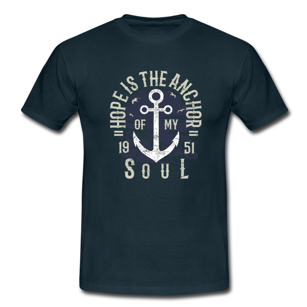 T-Shirt HOLE IS THE ANCHOR - Navy