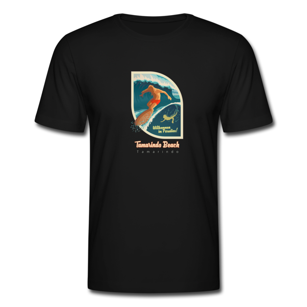 cooles Surf T-Shirt - Schwarz
