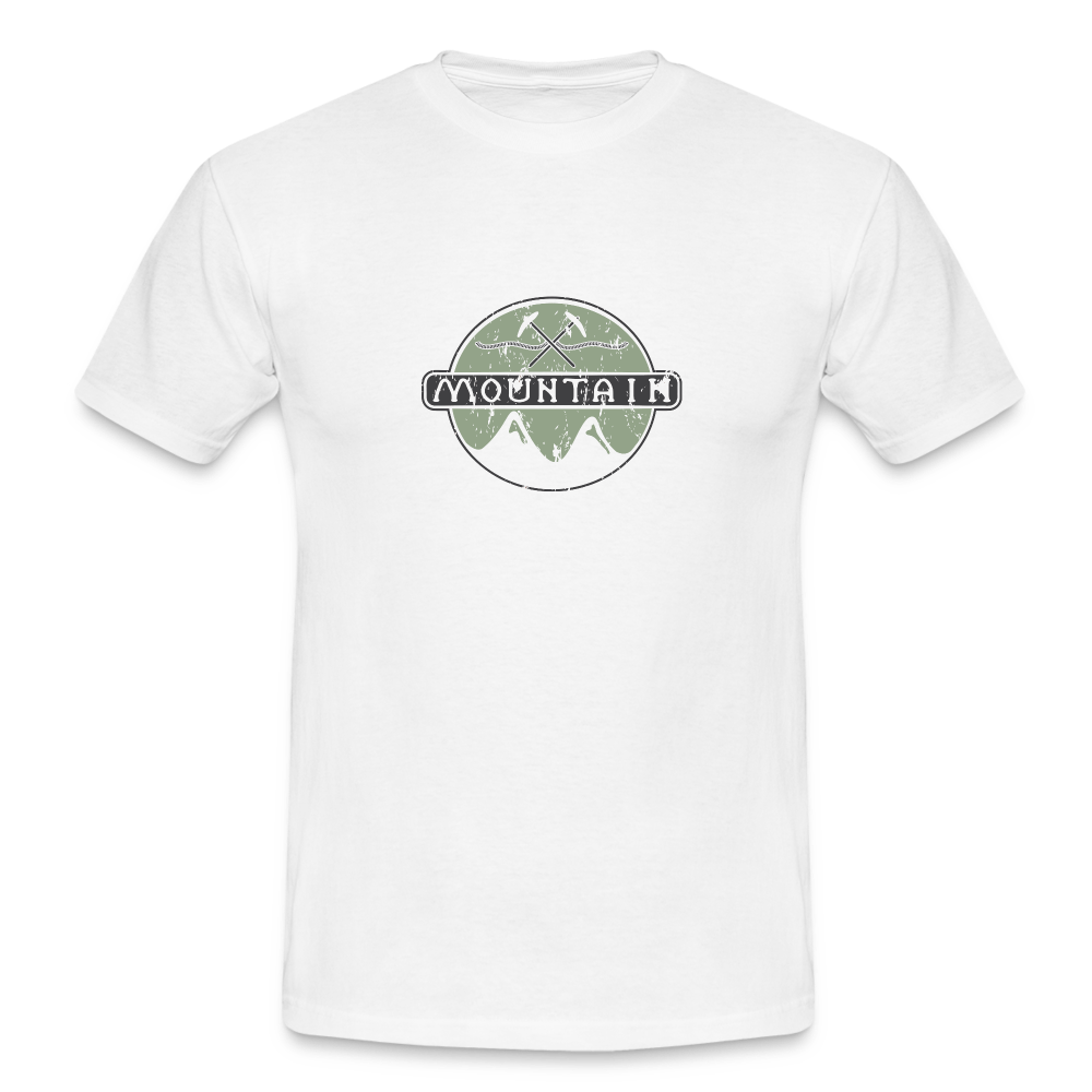 Mountain Männer T-Shirt - Weiß