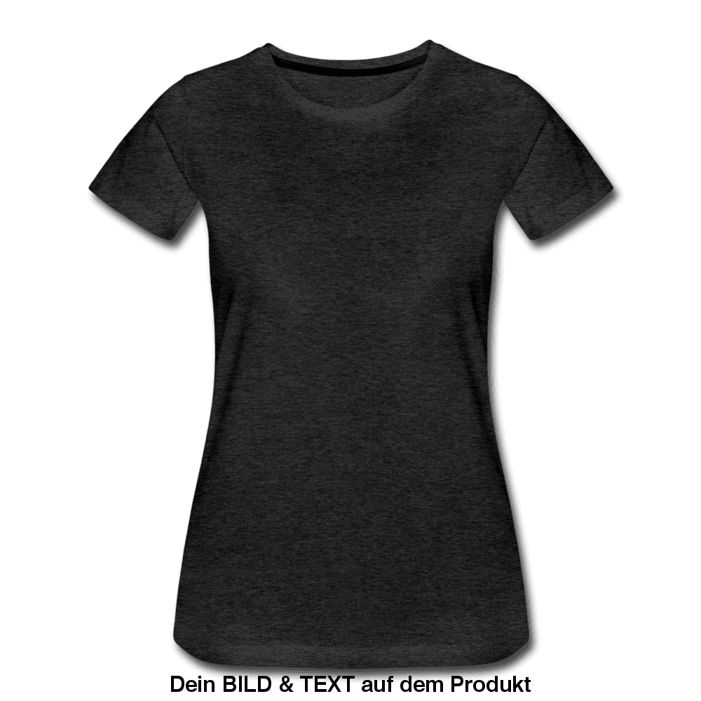 Women’s Premium✨ T-Shirt - leicht tailliert - Anthrazit
