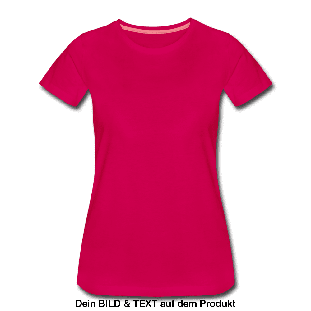 Women’s Premium✨ T-Shirt - leicht tailliert - dunkles Pink
