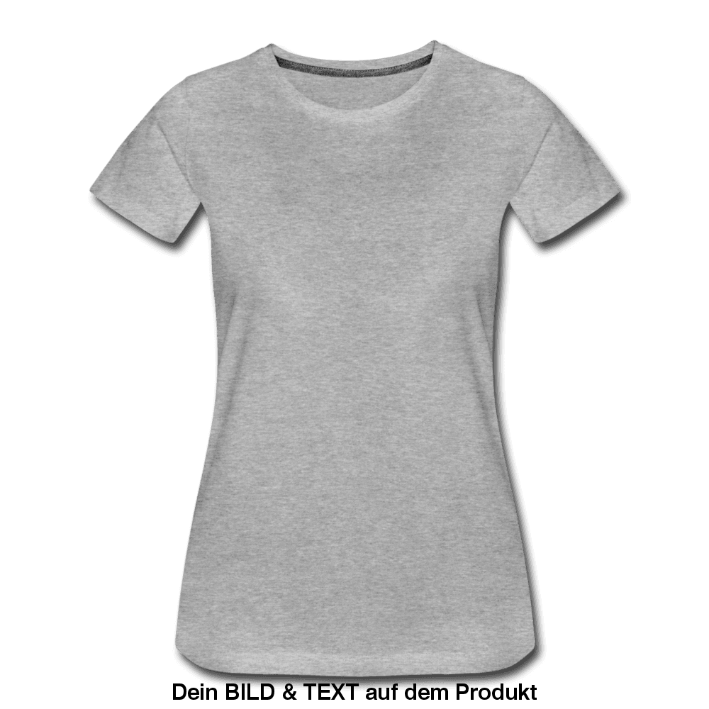 Women’s Premium✨ T-Shirt - leicht tailliert - Grau meliert